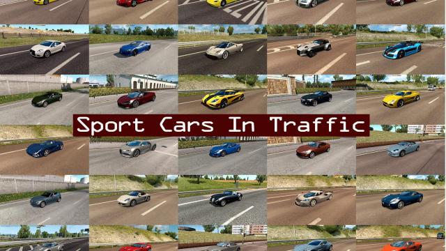 Sport Cars Traffic Pack for American Truck Simulator