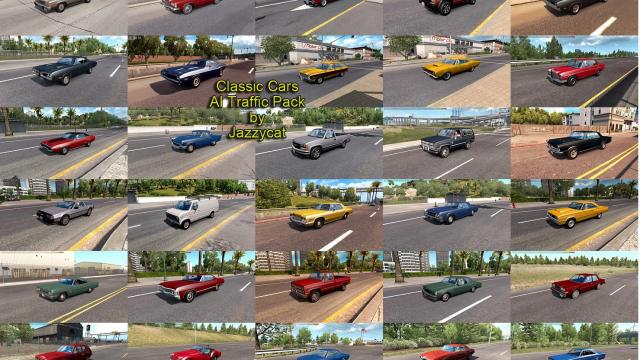 Classic Cars AI Traffic Pack для American Truck Simulator