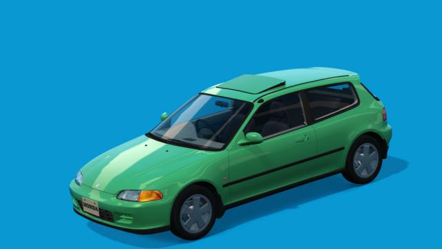 Honda Civic (EG6) Si-R acrm honda civic eg6 open sunroof vENKEIRIMREV.1 для Assetto Corsa