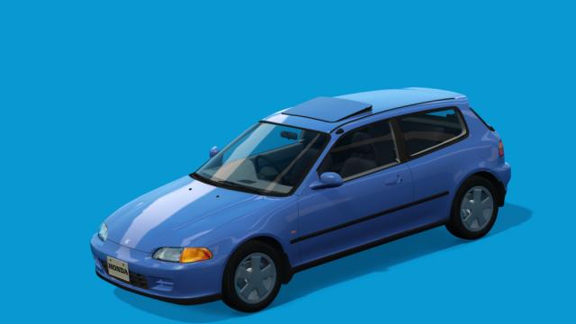 Honda Civic (EG6) Si-R acrm honda civic eg6 open sunroof vENKEIRIMREV.1 для Assetto Corsa