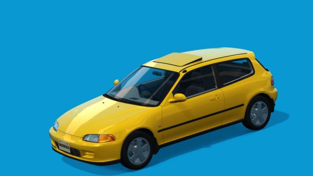 Honda Civic (EG6) Si-R acrm honda civic eg6 open sunroof vENKEIRIMREV.1 для Assetto Corsa