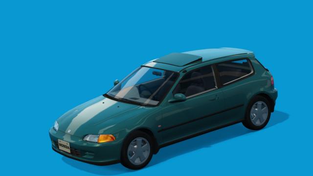 Honda Civic (EG6) Si-R acrm honda civic eg6 open sunroof vENKEIRIMREV.1 для Assetto Corsa