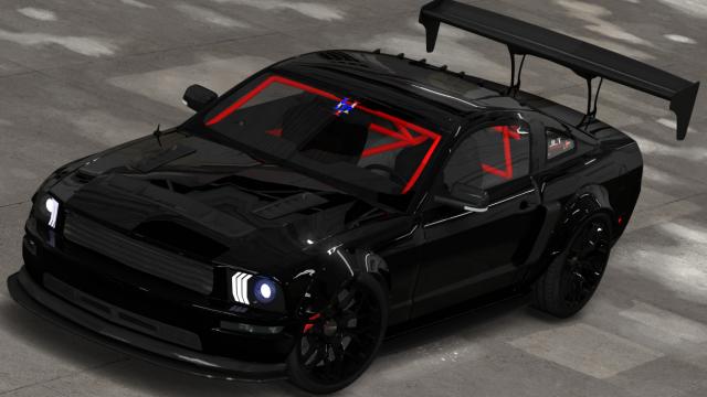 EU3 Mustang GT 3V Drift для Assetto Corsa
