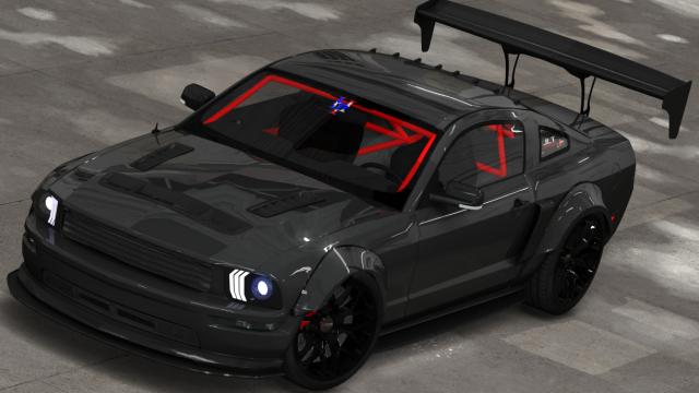 EU3 Mustang GT 3V Drift для Assetto Corsa
