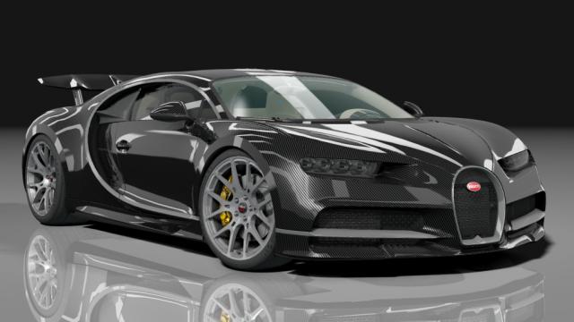 Bugatti Chiron Black Track Edition for Assetto Corsa