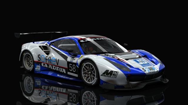 Hill-climb Ferrari 488 GTE for Assetto Corsa