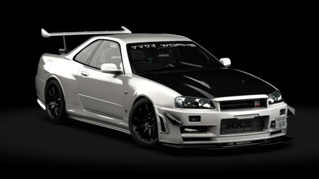 Nissan Skyline Gt-r Bnr34 Mamasao Works для Assetto Corsa