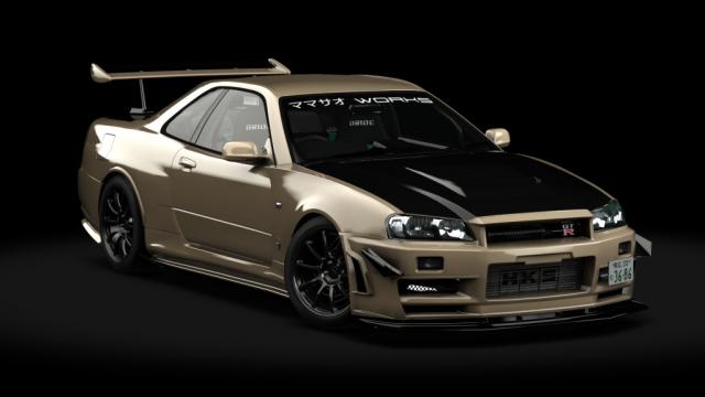 Nissan Skyline Gt-r Bnr34 Mamasao Works для Assetto Corsa