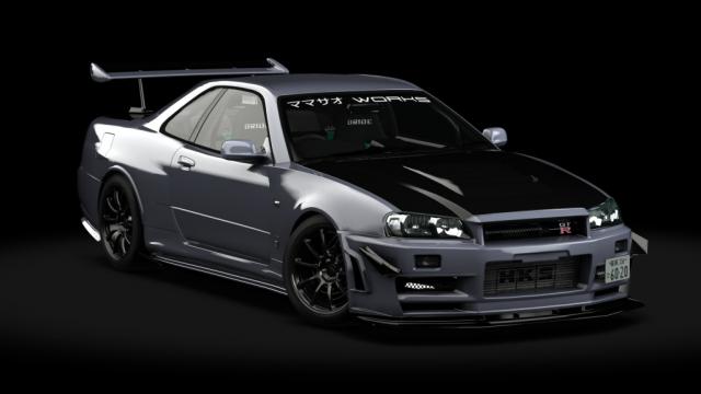 Nissan Skyline Gt-r Bnr34 Mamasao Works для Assetto Corsa