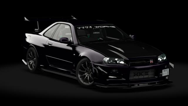 Nissan Skyline Gt-r Bnr34 Mamasao Works для Assetto Corsa