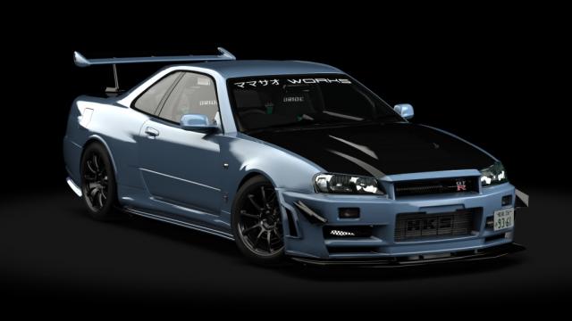 Nissan Skyline Gt-r Bnr34 Mamasao Works для Assetto Corsa