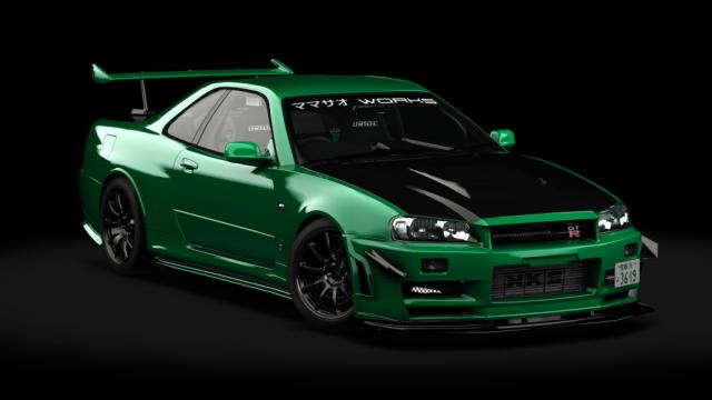 Nissan Skyline Gt-r Bnr34 Mamasao Works для Assetto Corsa