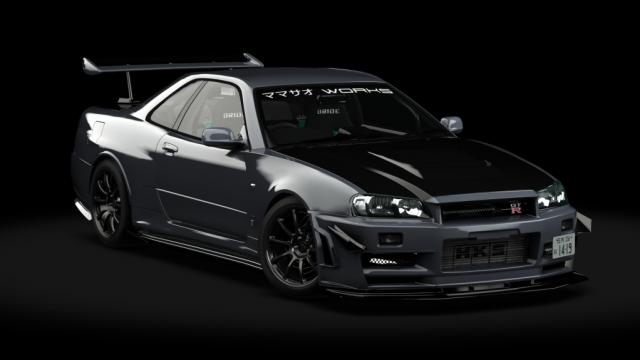 Nissan Skyline Gt-r Bnr34 Mamasao Works для Assetto Corsa