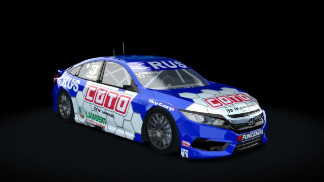 Honda Civic TN Class 3 2018 для Assetto Corsa