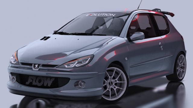 Peugeot 206 RC Street 1.0 for Assetto Corsa
