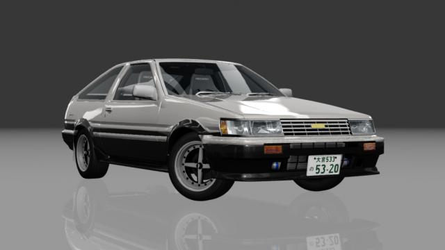 Touge Workshhop Toyota Corolla Levin GT-Apex Zenki Hatchback Night для Assetto Corsa