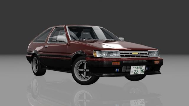 Touge Workshhop Toyota Corolla Levin GT-Apex Zenki Hatchback Night для Assetto Corsa