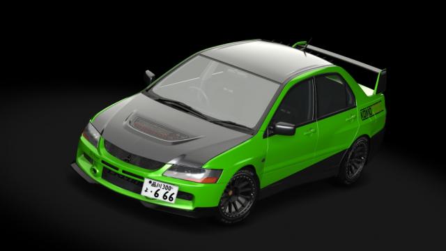 Mitsubishi Evo IX Straight Piped | Redd Tuned для Assetto Corsa