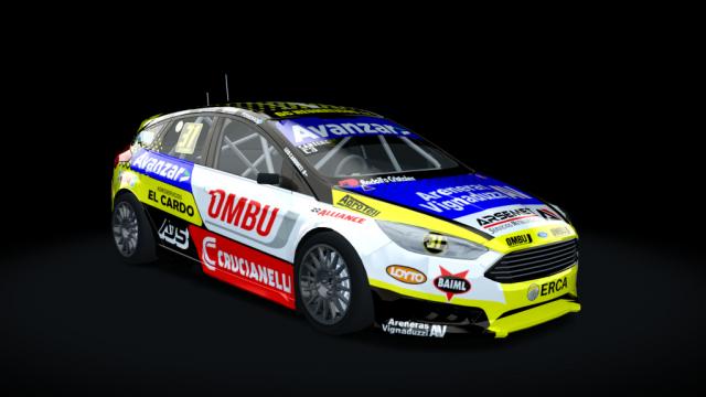 Ford Focus TN Class 3 2018 для Assetto Corsa