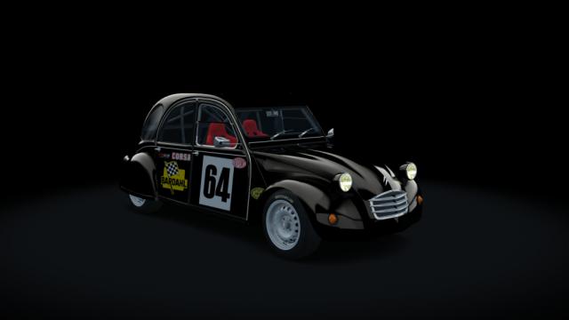 Citroen 2cv 70 race hellie для Assetto Corsa