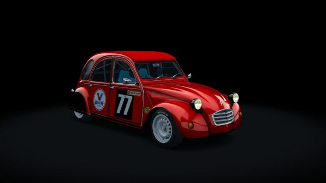 Citroen 2cv 70 race hellie для Assetto Corsa