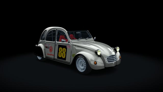 Citroen 2cv 70 race hellie для Assetto Corsa