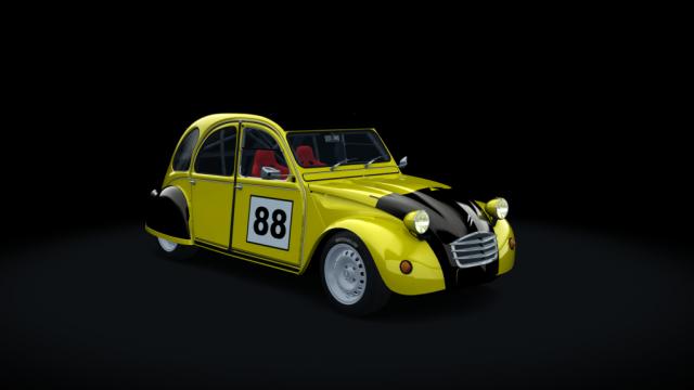 Citroen 2cv 70 race hellie для Assetto Corsa