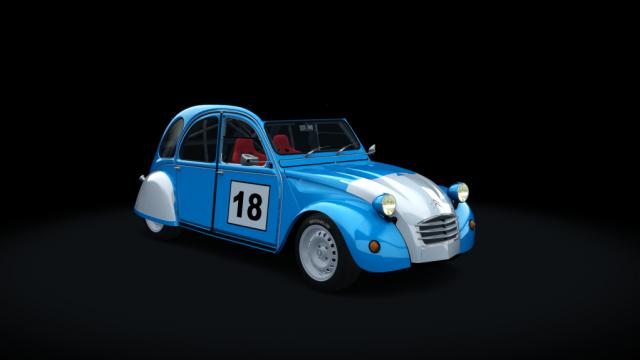 Citroen 2cv 70 race hellie для Assetto Corsa