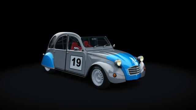 Citroen 2cv 70 race hellie для Assetto Corsa