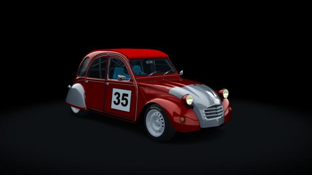 Citroen 2cv 70 race hellie для Assetto Corsa