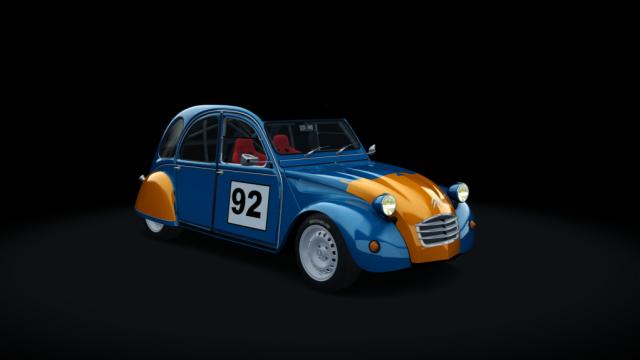 Citroen 2cv 70 race hellie для Assetto Corsa