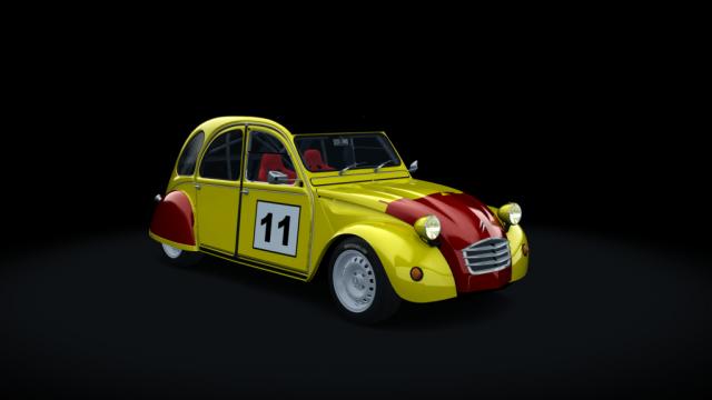 Citroen 2cv 70 race hellie для Assetto Corsa