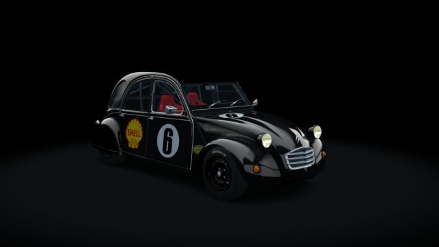 Citroen 2cv 70 race hellie для Assetto Corsa