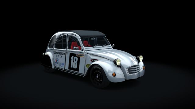 Citroen 2cv 70 race hellie для Assetto Corsa