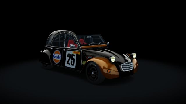 Citroen 2cv 70 race hellie для Assetto Corsa