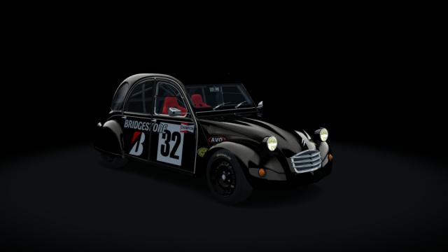 Citroen 2cv 70 race hellie для Assetto Corsa