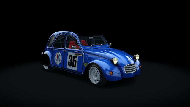 Citroen 2cv 70 race hellie для Assetto Corsa