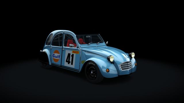 Citroen 2cv 70 race hellie для Assetto Corsa