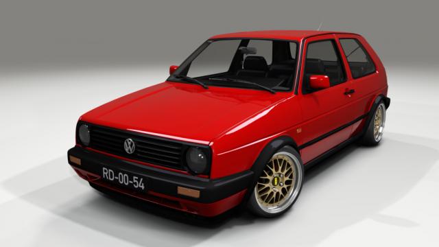 Volkswagen Golf Mk2 GTD Swap 1.9TDi 110HP для Assetto Corsa