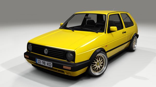 Volkswagen Golf Mk2 GTD Swap 1.9TDi 110HP для Assetto Corsa