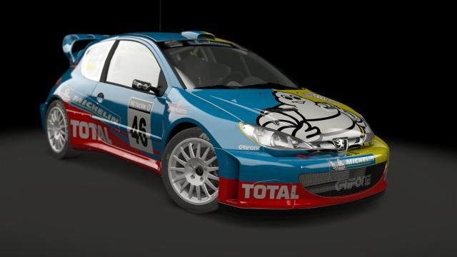Peugeot 206 WRC для Assetto Corsa