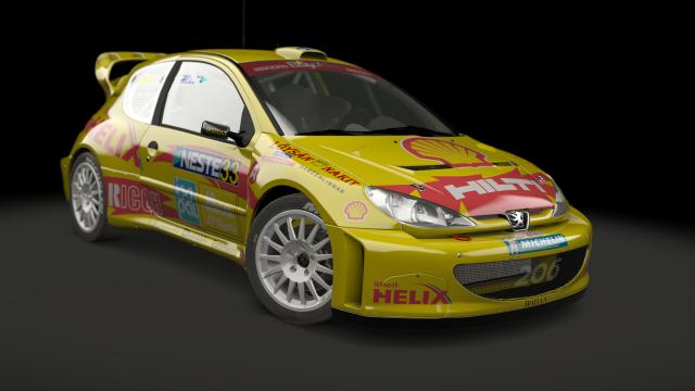 Peugeot 206 WRC для Assetto Corsa