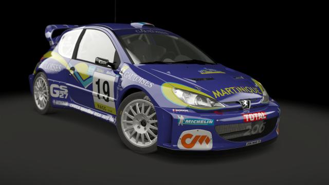 Peugeot 206 WRC для Assetto Corsa