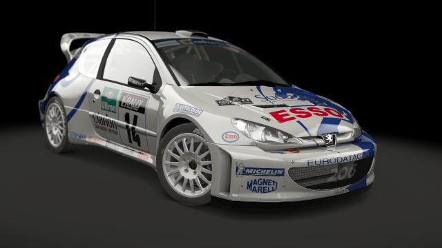 Peugeot 206 WRC для Assetto Corsa