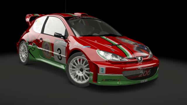 Peugeot 206 WRC для Assetto Corsa
