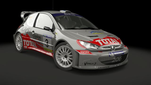 Peugeot 206 WRC для Assetto Corsa