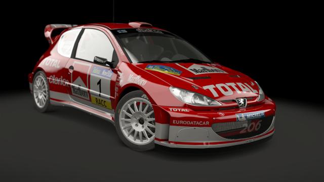 Peugeot 206 WRC для Assetto Corsa