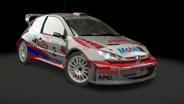 Peugeot 206 WRC для Assetto Corsa