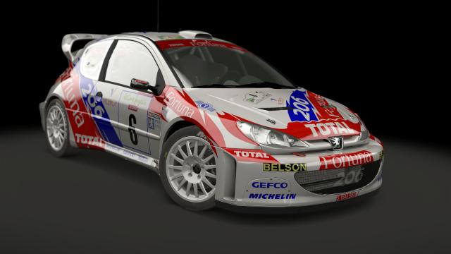 Peugeot 206 WRC для Assetto Corsa