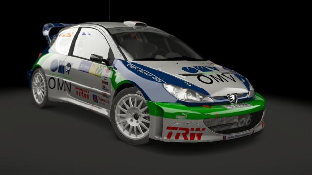 Peugeot 206 WRC для Assetto Corsa